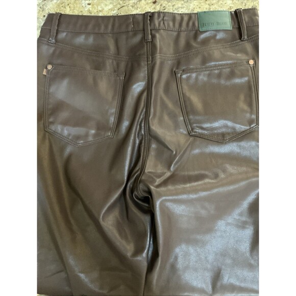 Judy Blue Black Faux Leather Denim Skinny Jeans straight size 15/32 Style JB8875 - Picture 6 of 9